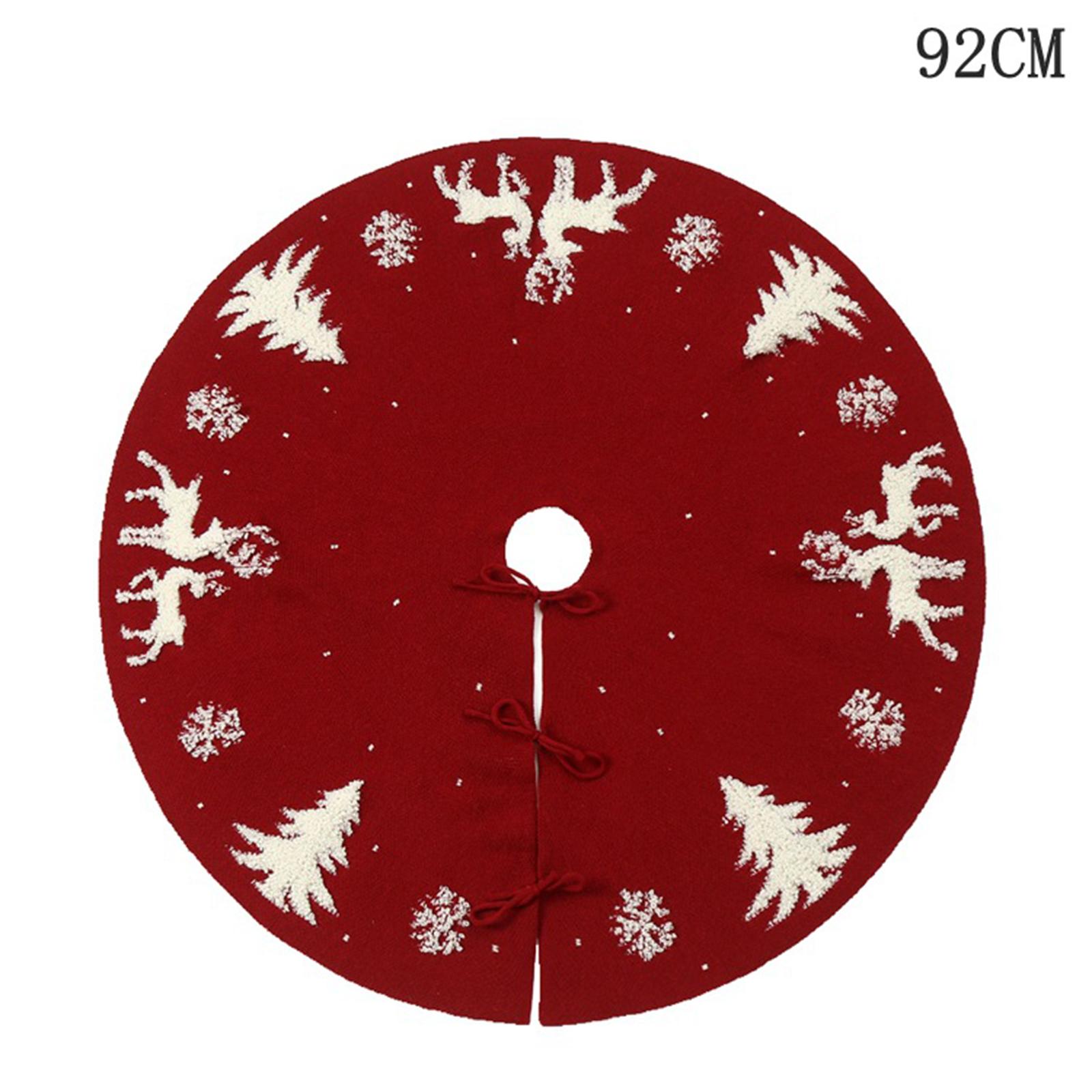 Home Decor Range - 木の刺繍装飾 レッドツリー クリスマスツリー メリークリスマス ホームデコレーション フェスティバル用