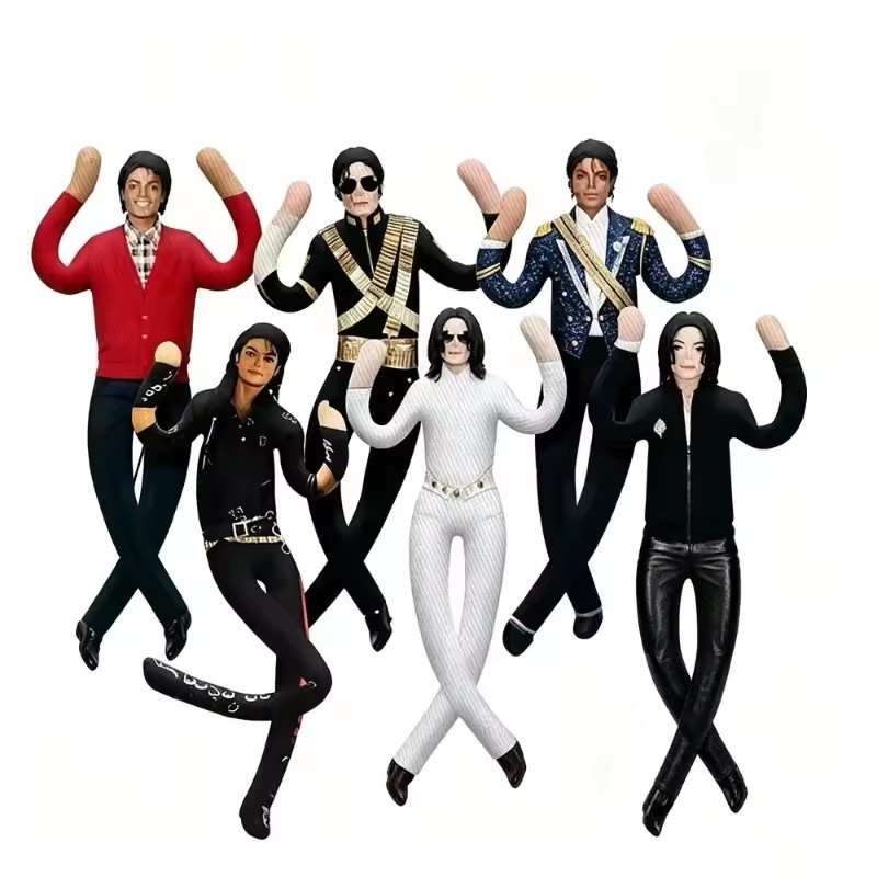 Home Decor Mod - マイケル・ジャクソンぬいぐるみ枕、可動式抽象ホームデコレーションフィギュア、コレクターズアイテム、クリエイティブな贈り物
