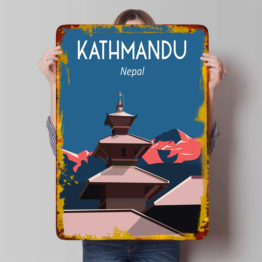 Home Decor Kathmandu - カトマンズ ネパール ヴィンテージ メタル ウォール アート