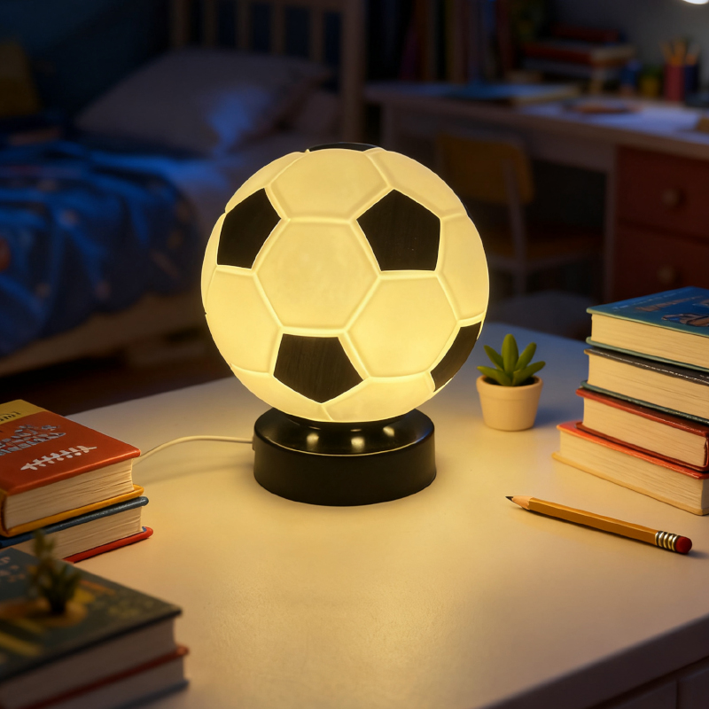 サッカー LED ハイエンドクリエイティブギフトテーブルラン - Home Decor Glass のレビューと価格