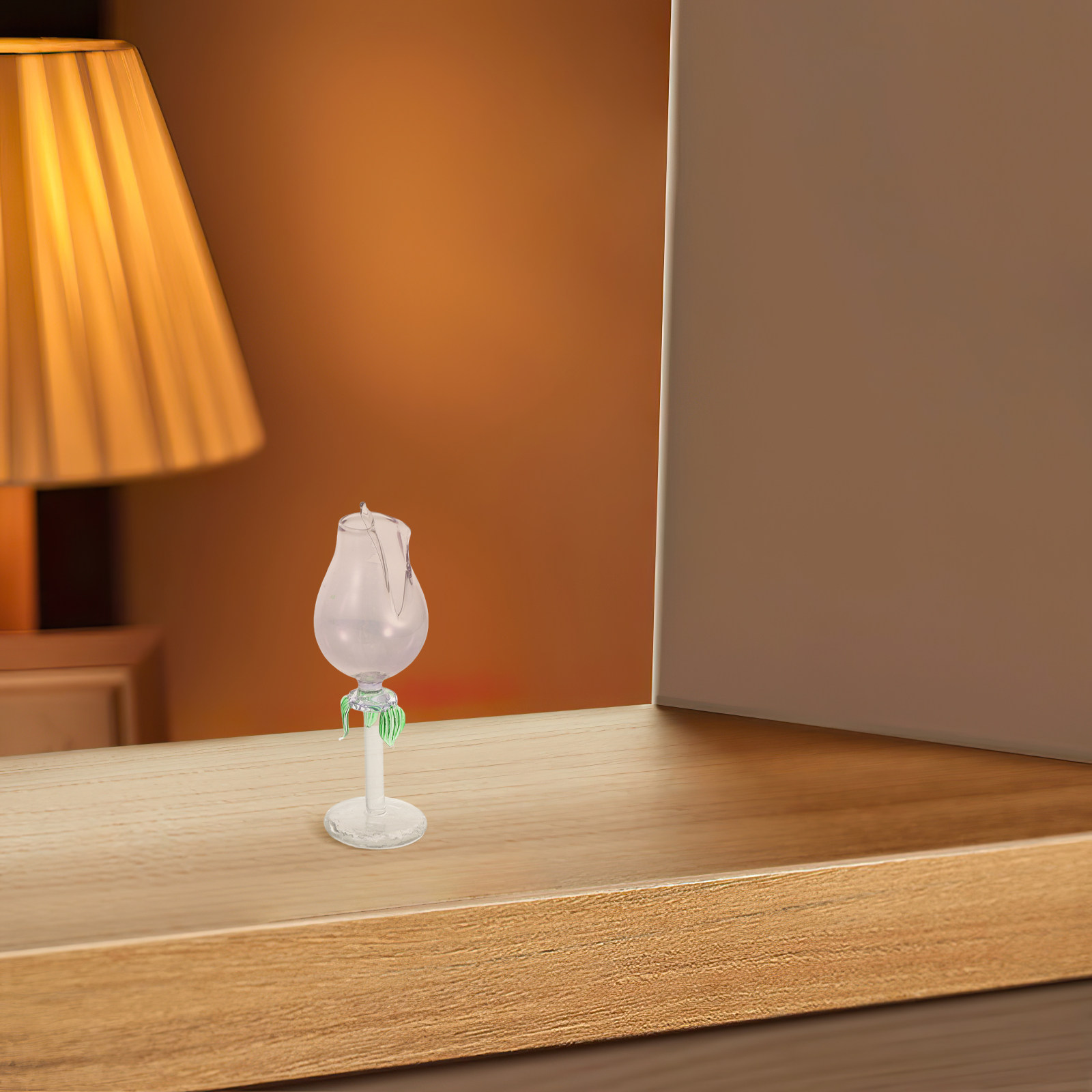 2個入りガラス製エッセンシャルオイルディフューザー、花型アロ - Home Decor Glass のレビューと価格