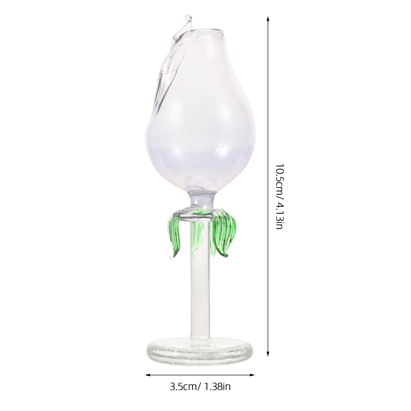 2個入りガラス製エッセンシャルオイルディフューザー、花型アロ - Home Decor Glass のレビューと価格