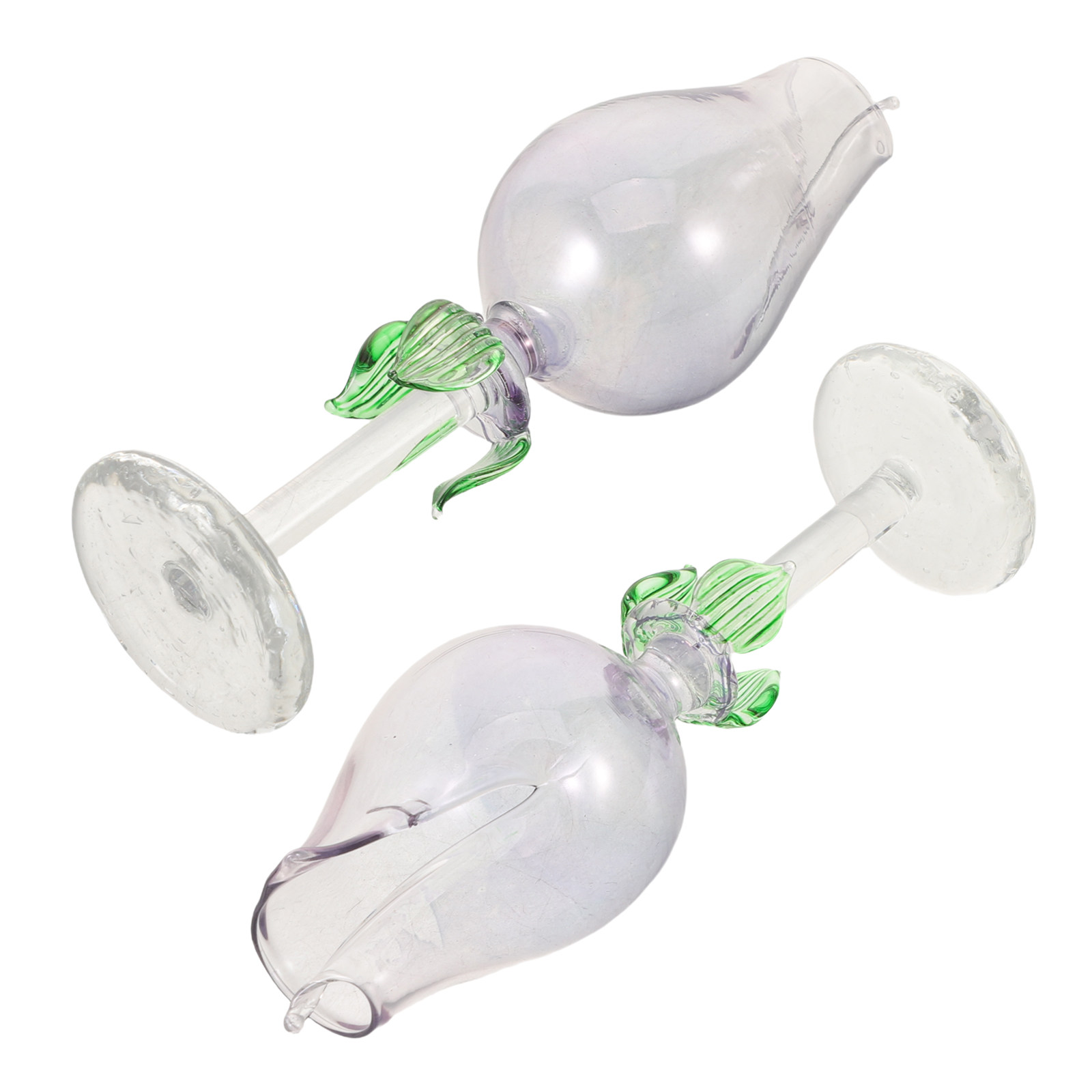 2個入りガラス製エッセンシャルオイルディフューザー、花型アロ - Home Decor Glass のレビューと価格