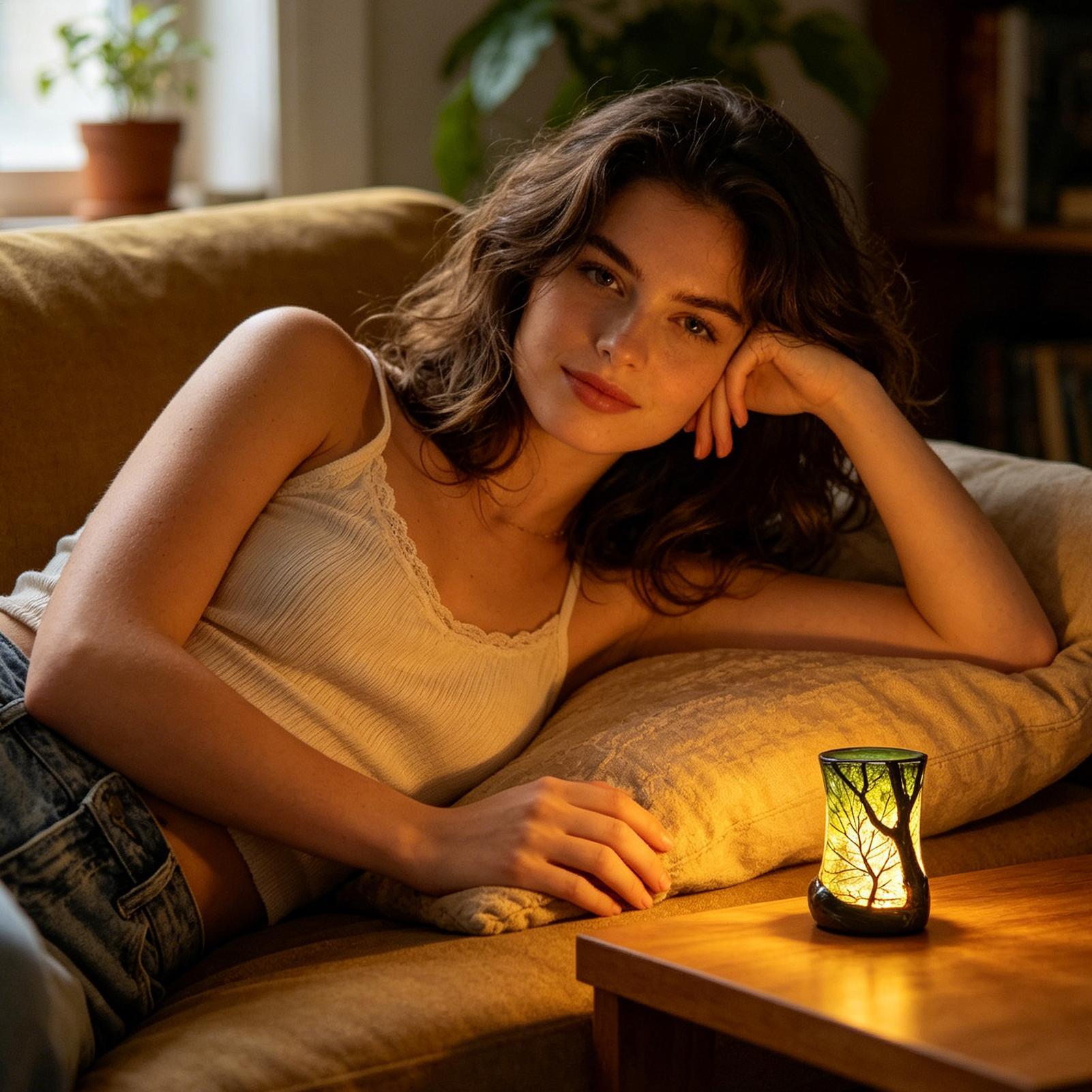 ベッドサイドテーブルランプ フォレストナイトライト 装飾的な - Home Decor Lighting のレビューと価格