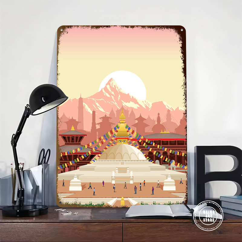 カトマンズ旅行プリント印刷ポスターカスタマイズされたレトロな - Home Decor Kathmandu のレビューと価格