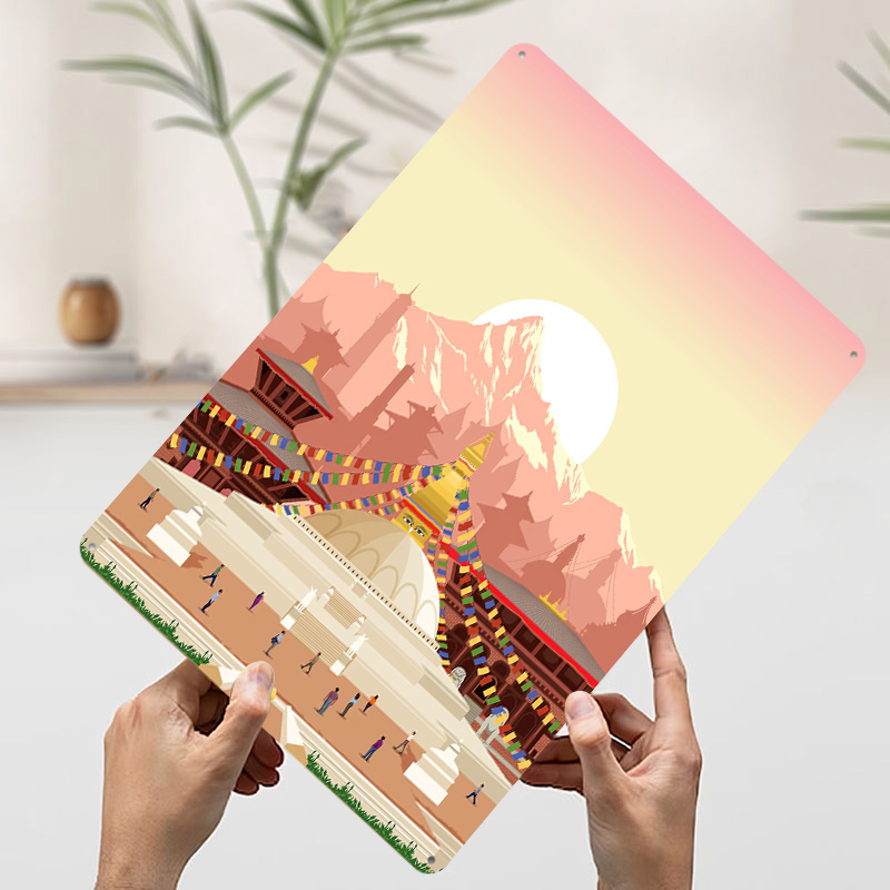 カトマンズ旅行プリント印刷ポスターカスタマイズされたレトロな - Home Decor Kathmandu のレビューと価格
