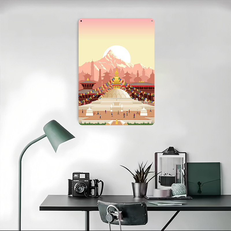 カトマンズ旅行プリント印刷ポスターカスタマイズされたレトロな - Home Decor Kathmandu のレビューと価格