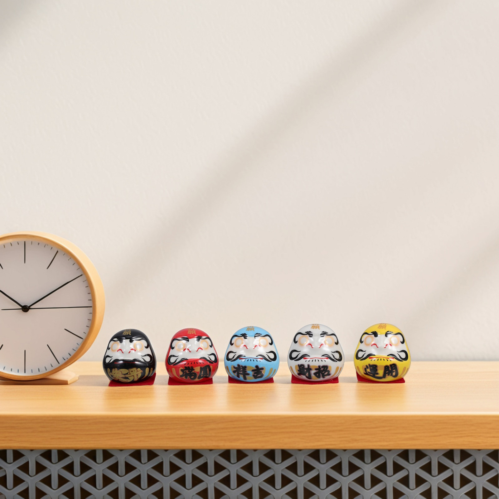 5個セット セラミック製ミニ日本の卵型置物 車のダッシュボー - Home Decor Japanese のレビューと価格