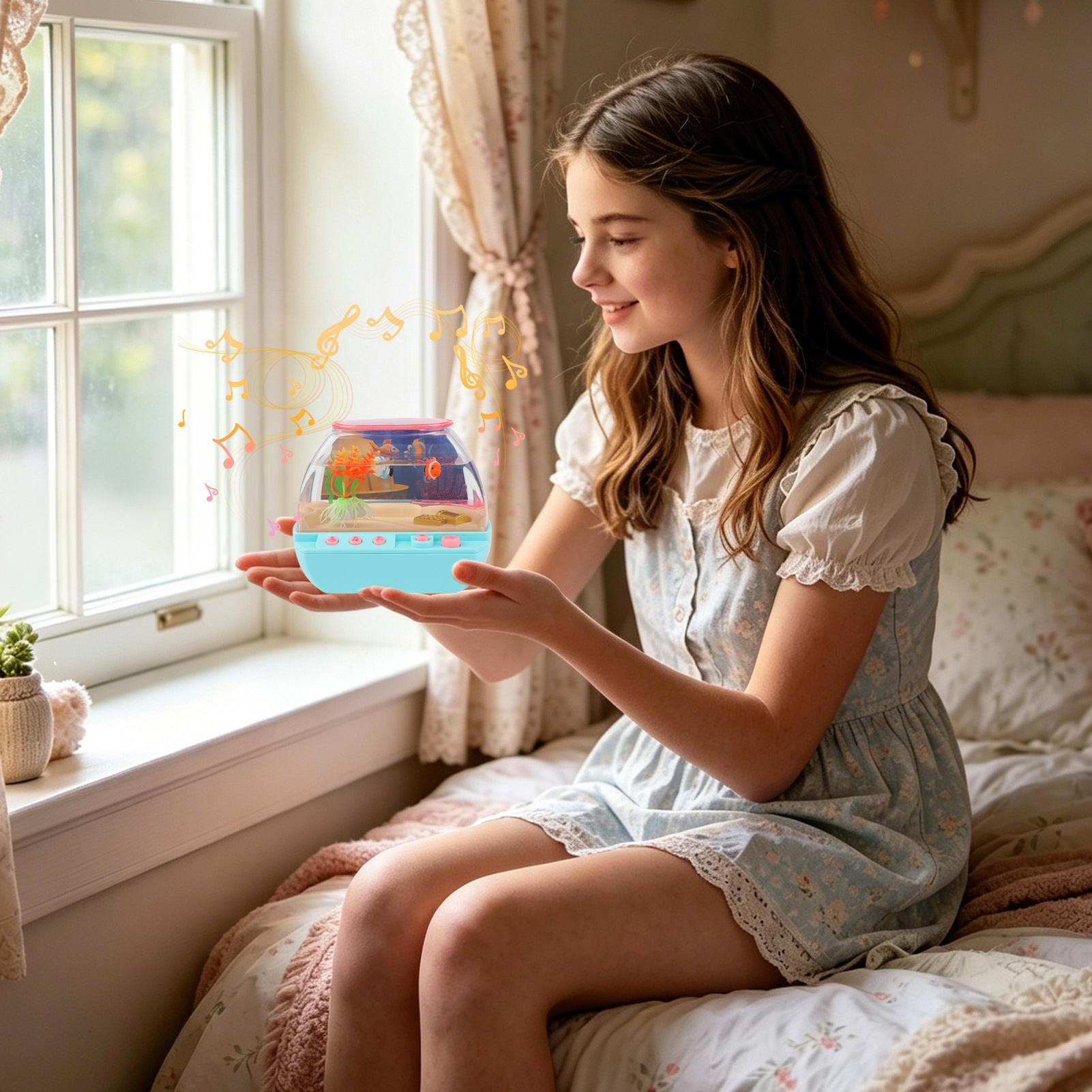 おもちゃの水槽 ホームデコレーション 音楽と光付き 模擬水槽 - Home Decor Lighting のレビューと価格