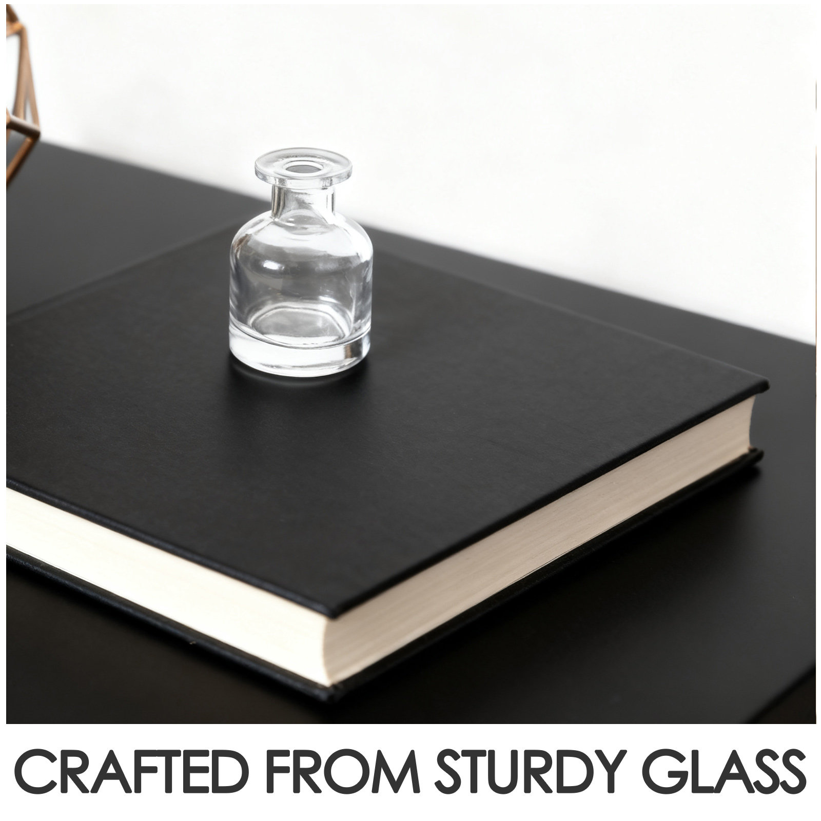 2 個のガラスディフューザーボトル円筒形デザイン空の詰め替え - Home Decor Glass のレビューと価格