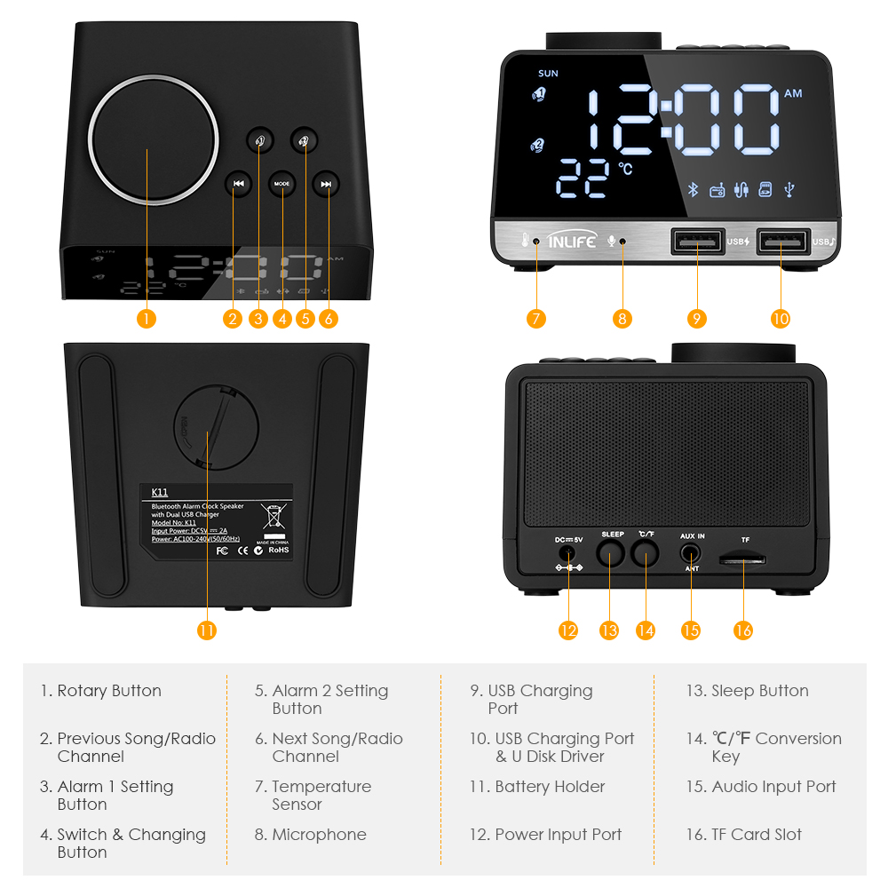 2026 ホット K11 ブルートゥース対応 5.1 ラジオ - Home Decor Range のレビューと価格
