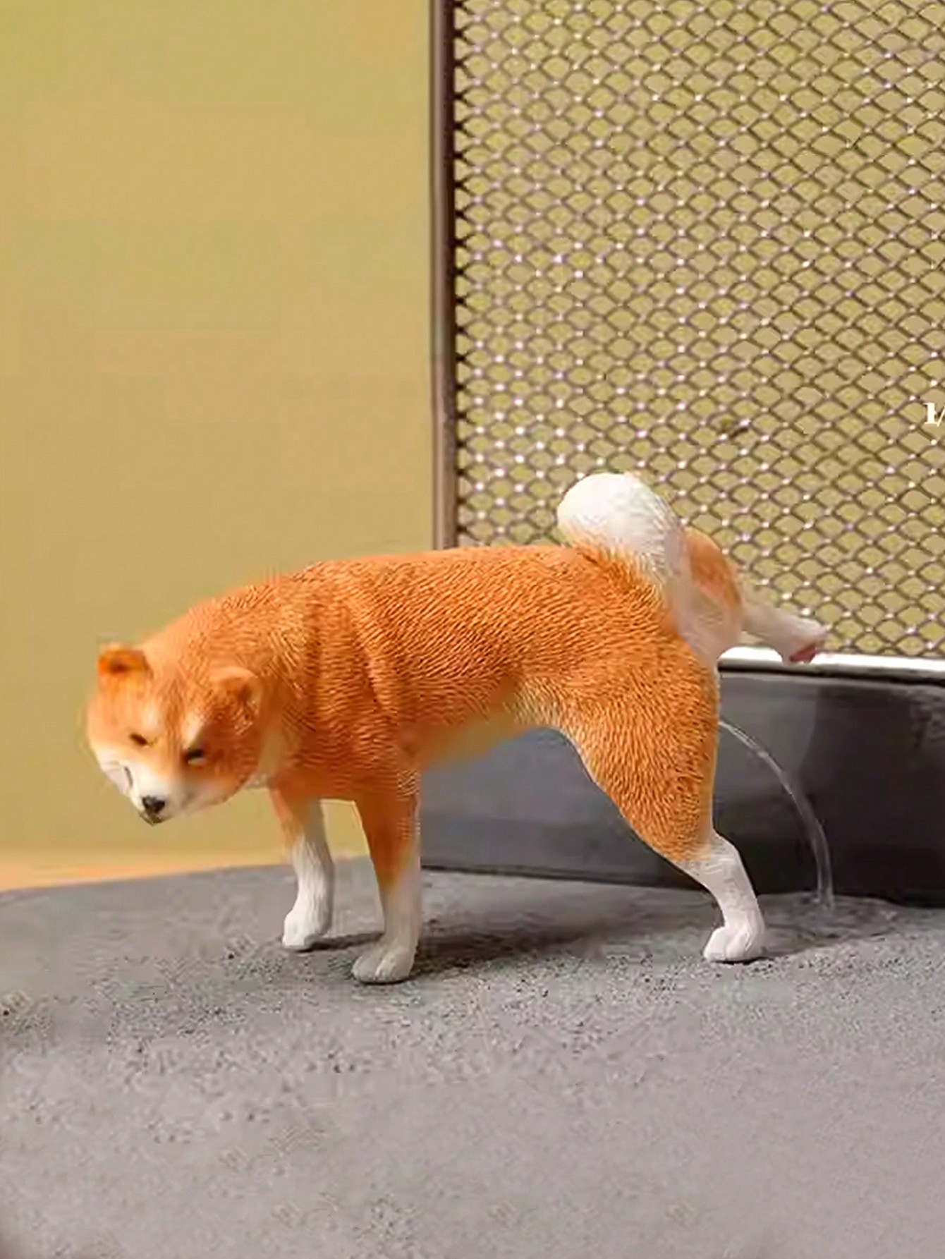 面白い柴犬の置物1セット（うんちと尿が流れる） – 1/6ス - Home Decor Mod のレビューと価格