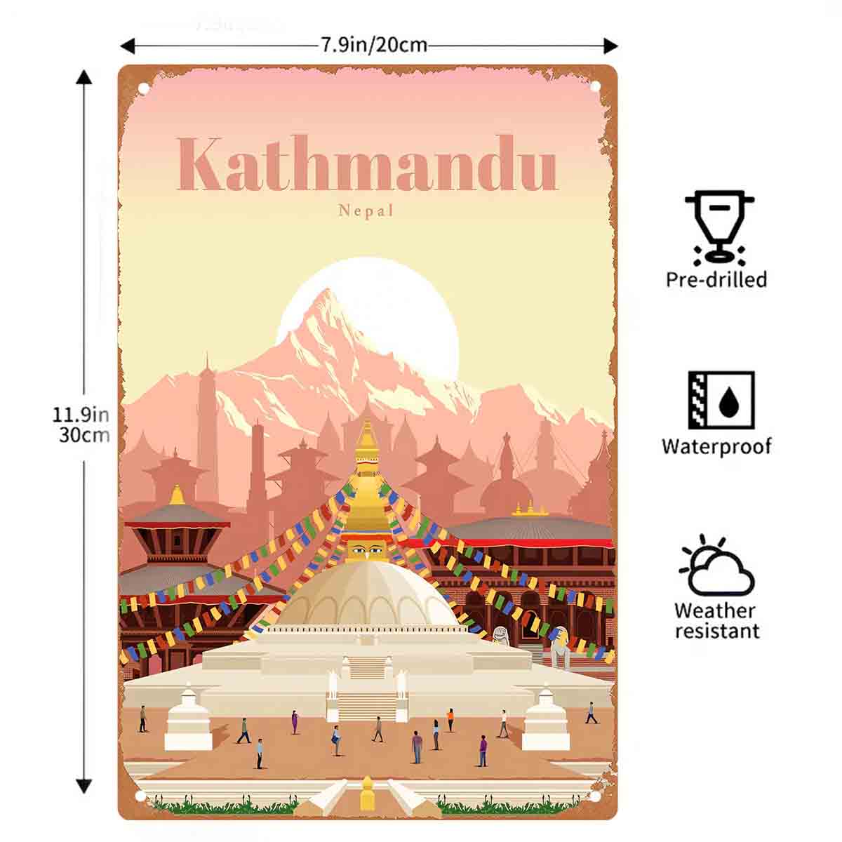 2D フラット 1 ピース「カトマンズ ネパール スタプ ポ - Home Decor Kathmandu のレビューと価格