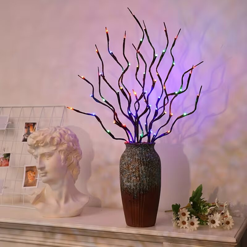 1/2PC 20LED 桜の枝ライト屋内屋外ホームデコレーシ - Home Decor Lighting のレビューと価格
