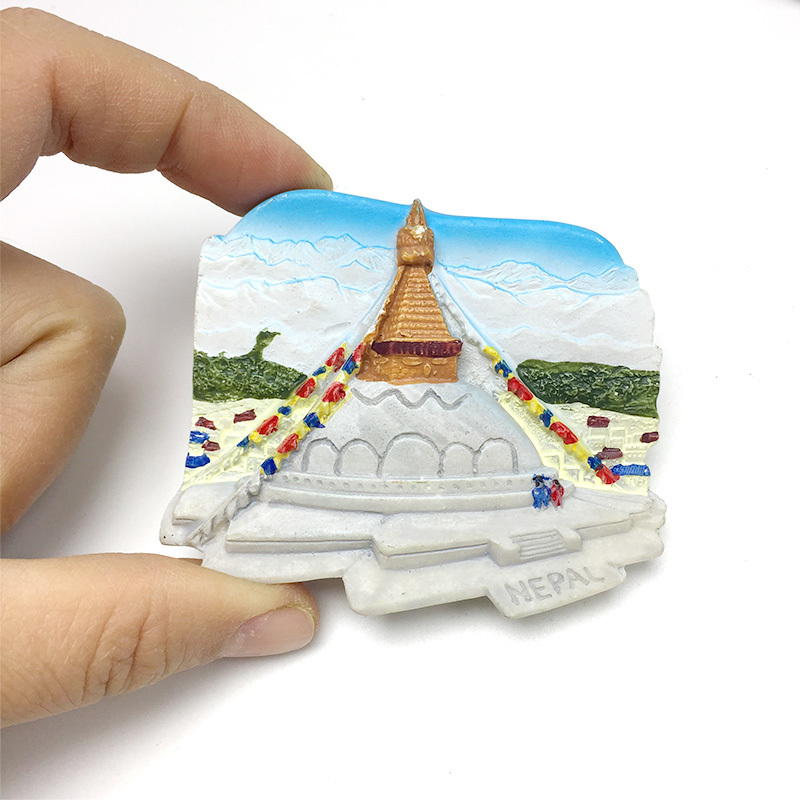 ネパール カトマンドゥ ブダスツーパ 風景 冷蔵庫マグネット - Home Decor Kathmandu のレビューと価格