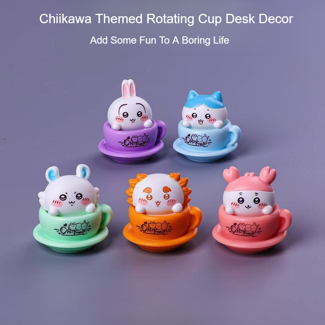 ちいかわ回転カップフィギュア かわいいアニメミニデスクデコレ - Home Decor Japanese のレビューと価格