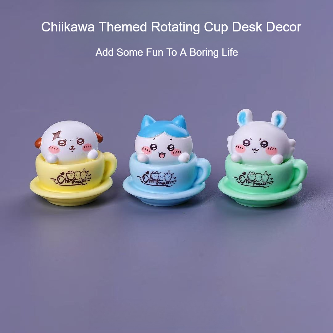 ちいかわ回転カップフィギュア かわいいアニメミニデスクデコレ - Home Decor Japanese のレビューと価格