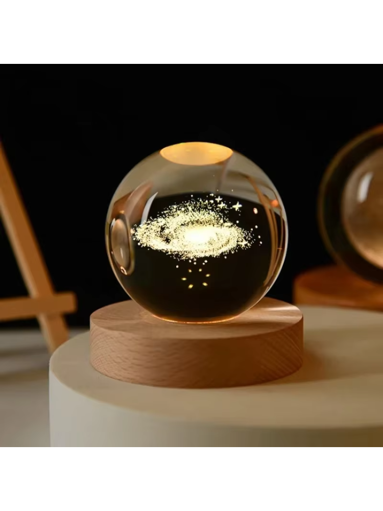 6cmクリスタルボール装飾 天文学 太陽系 惑星 月 宇宙飛 - Home Decor Glass のレビューと価格