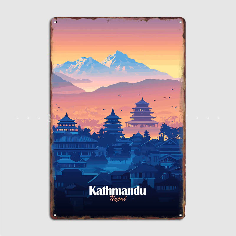 カトマンズカトラベル風景ポスターレトロガレージクラブバー屋内 - Home Decor Kathmandu のレビューと価格