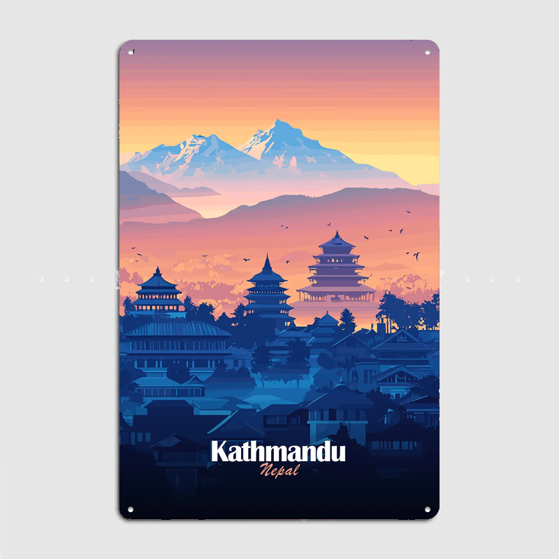 カトマンズカトラベル風景ポスターレトロガレージクラブバー屋内 - Home Decor Kathmandu のレビューと価格